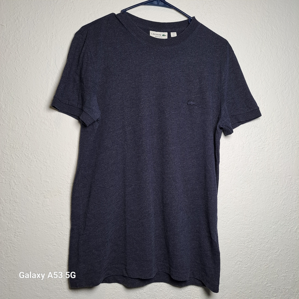 Lacoste Men's Dark Navy Short Sleeve Crew Tee